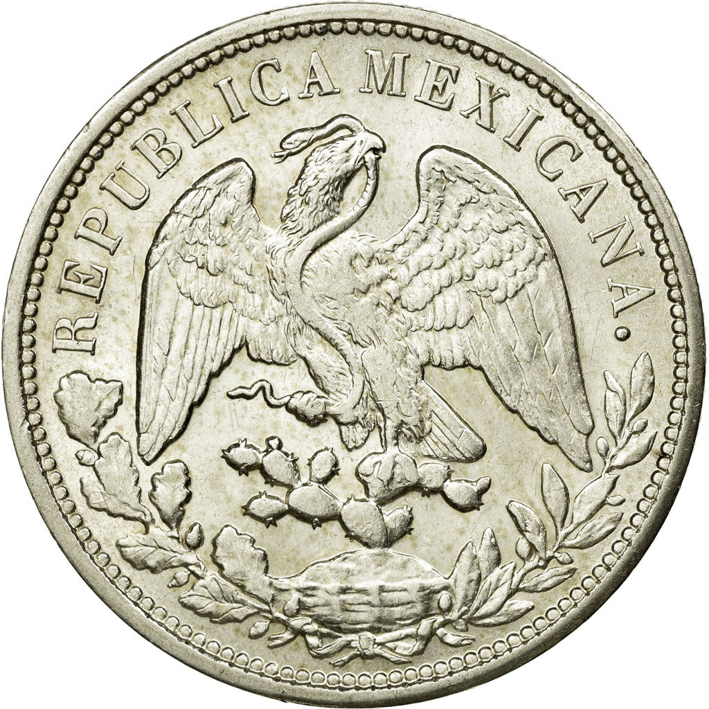 Coin, Mexico, Peso, 1898, Mexico City, Restrike (1949), MS(60-62), Silver