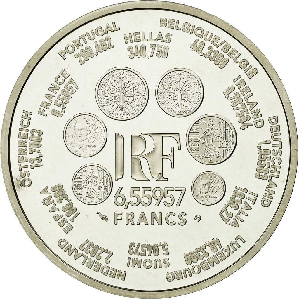 Moneta, Francia, Europa, 6.55957 Francs, 2000, Paris, FDC, Argento, KM:1259