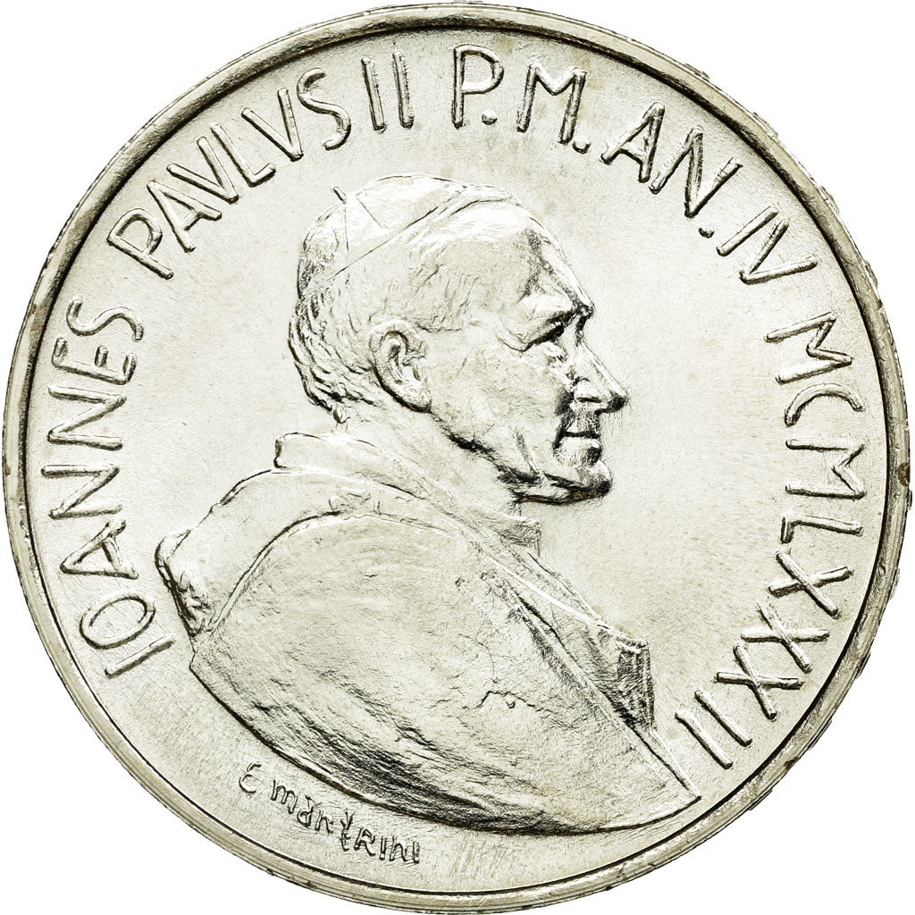 Coin, VATICAN CITY, John Paul II, 1000 Lire, 1982, MS(64), Silver, KM:167