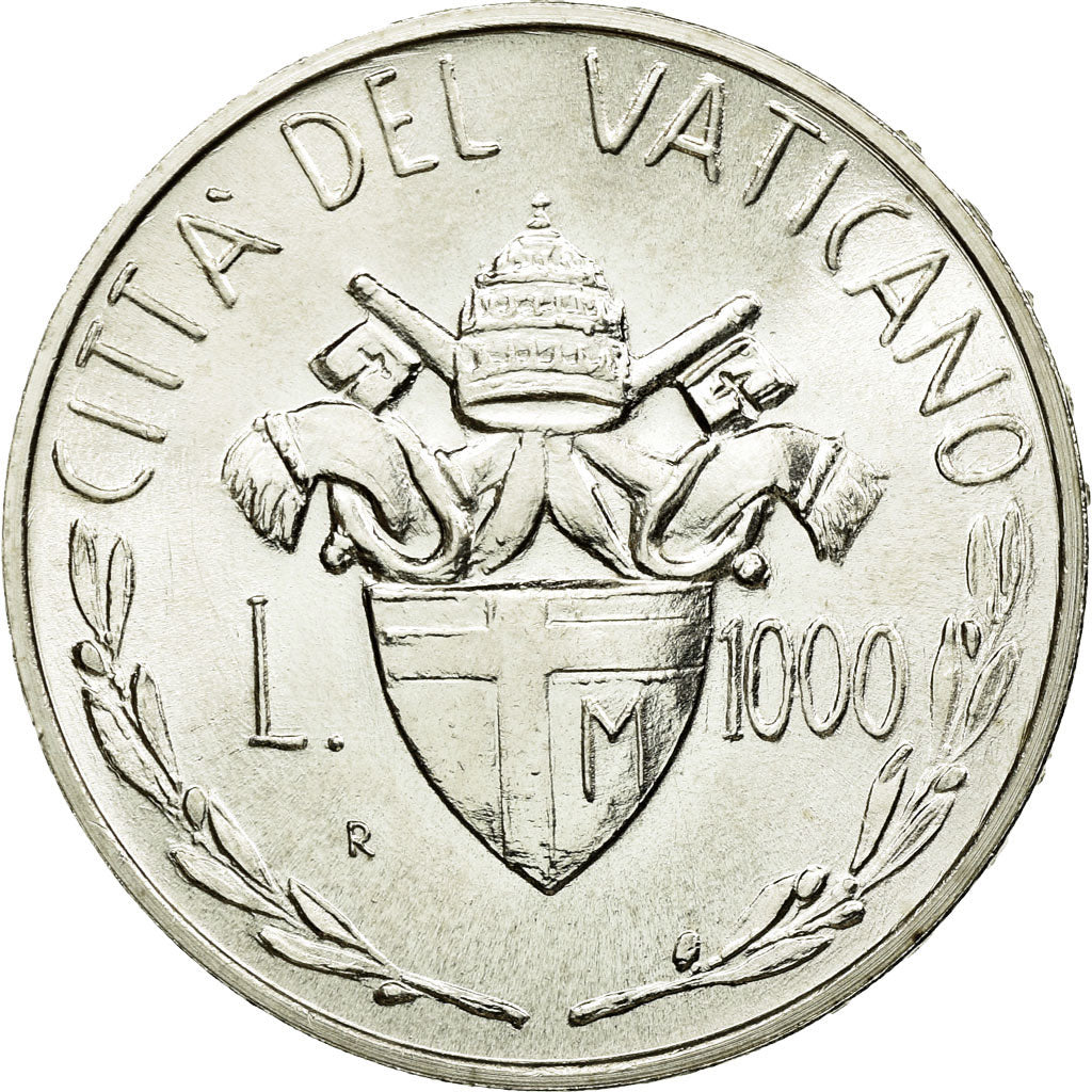 Coin, VATICAN CITY, John Paul II, 1000 Lire, 1982, MS(64), Silver, KM:167
