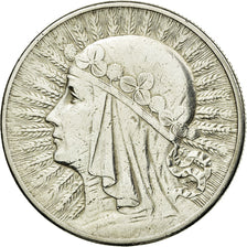 Coin, Poland, 10 Zlotych, 1932, Warsaw, VF(30-35), Silver, KM:22