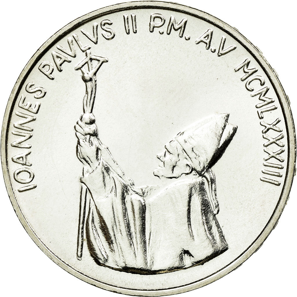 Coin, VATICAN CITY, John Paul II, 1000 Lire, 1983, MS(64), Silver, KM:176