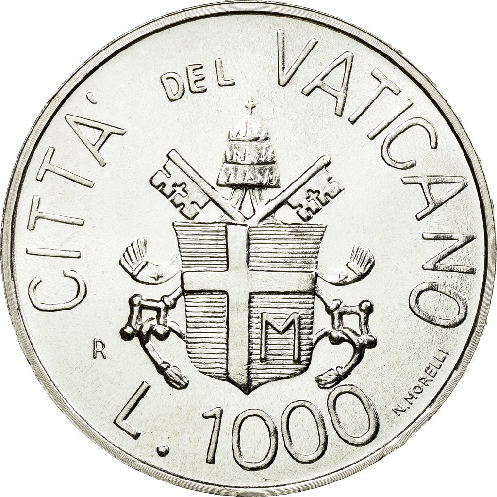 Coin, VATICAN CITY, John Paul II, 1000 Lire, 1983, MS(64), Silver, KM:176