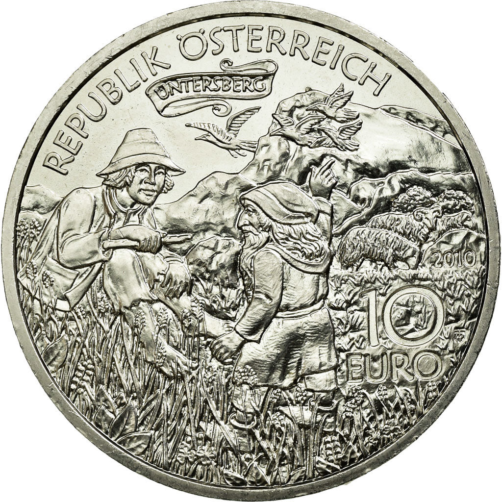 Coin, Austria, 10 Euro, 2010, Vienna, (Wien), MS(64), Silver, KM:3186