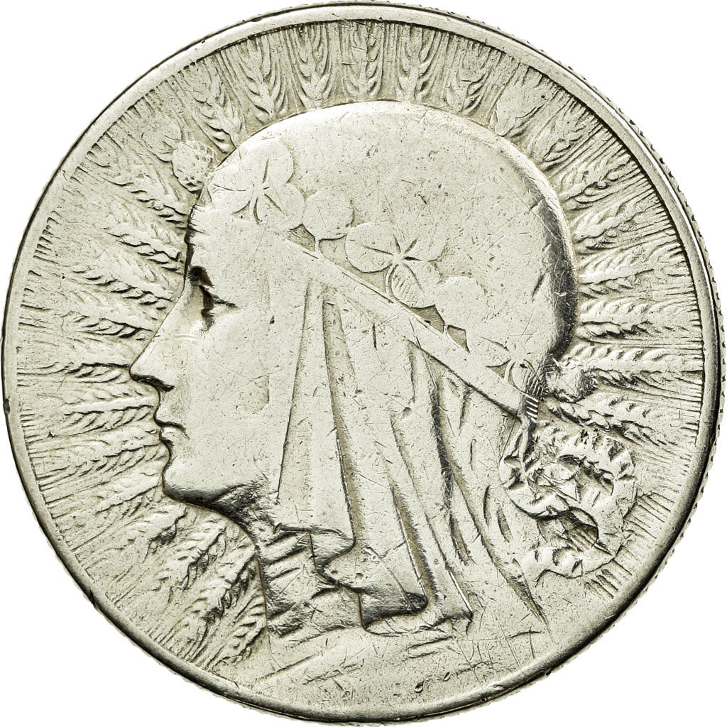 Coin, Poland, 5 Zlotych, 1933, Warsaw, VF(30-35), Silver, KM:21