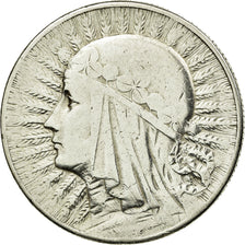 Coin, Poland, 5 Zlotych, 1933, Warsaw, VF(30-35), Silver, KM:21