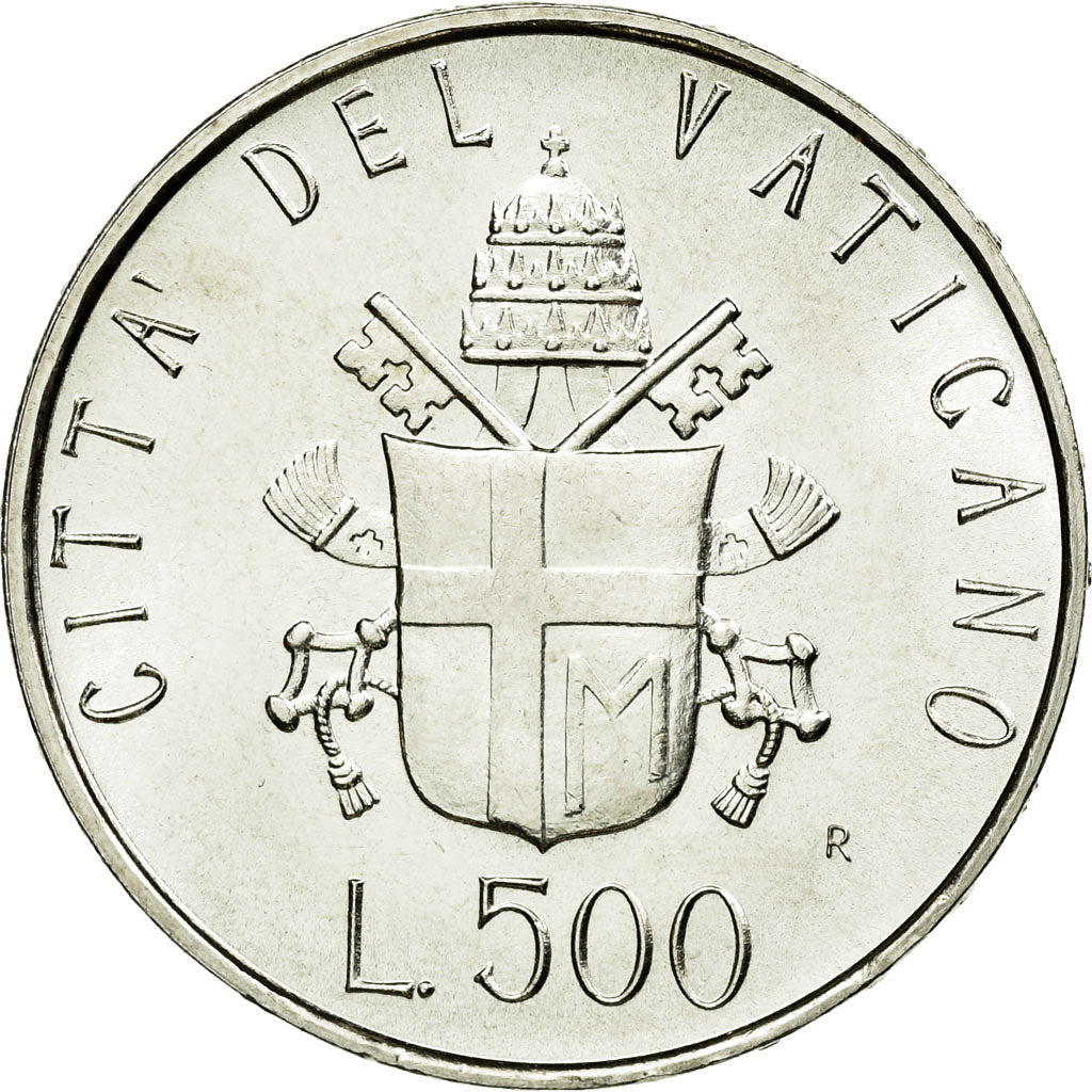 Coin, VATICAN CITY, John Paul II, 500 Lire, 1981, MS(64), Silver, KM:160