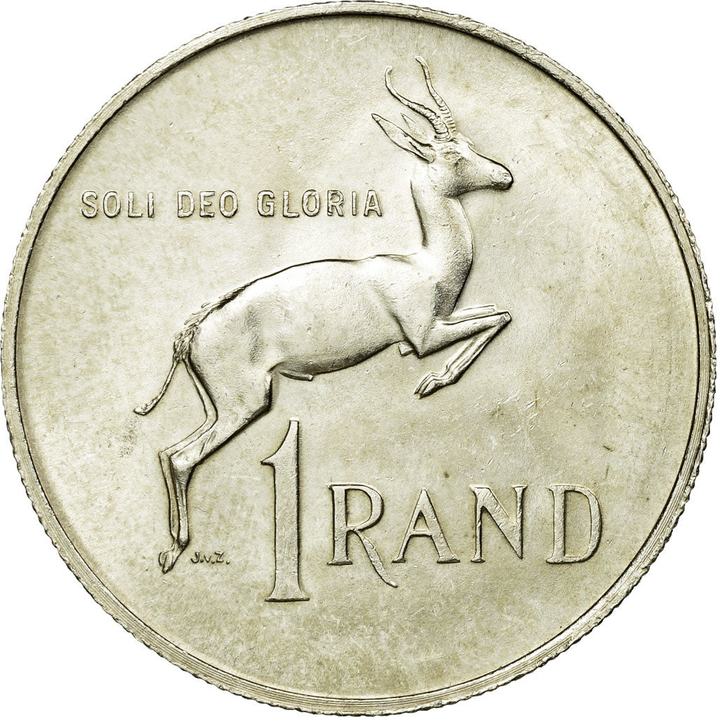 Coin, South Africa, Rand, 1967, MS(63), Silver, KM:72.2