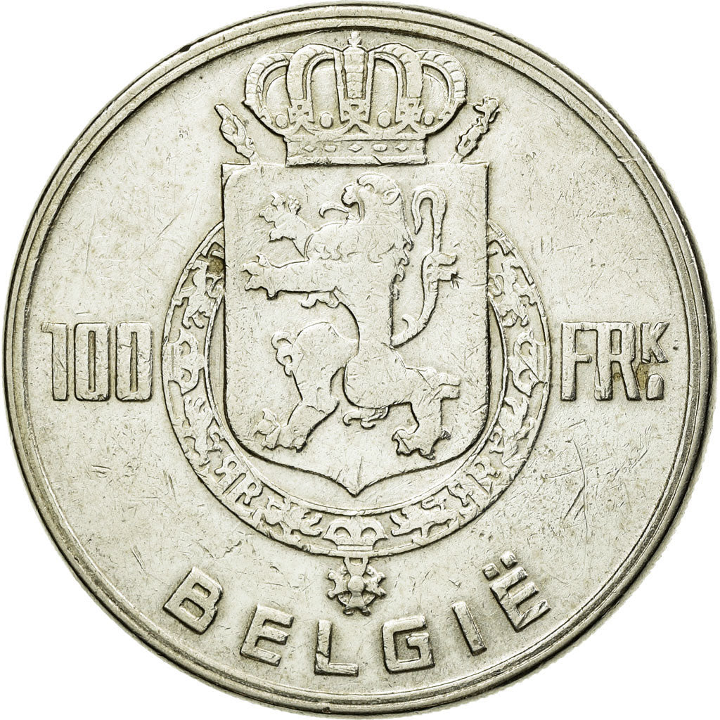 Coin, Belgium, 100 Francs, 100 Frank, 1951, VF(20-25), Silver, KM:139.1