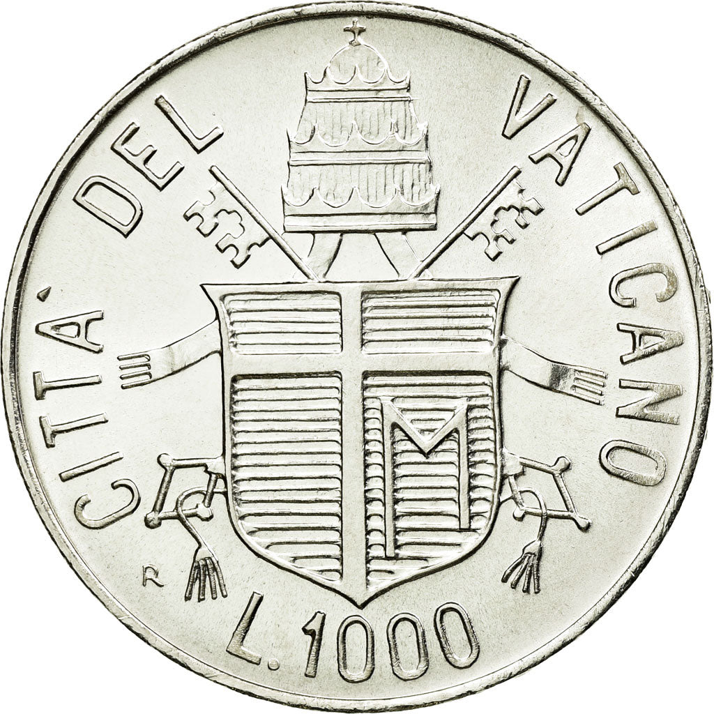 Coin, VATICAN CITY, John Paul II, 1000 Lire, 1984, MS(64), Silver, KM:183