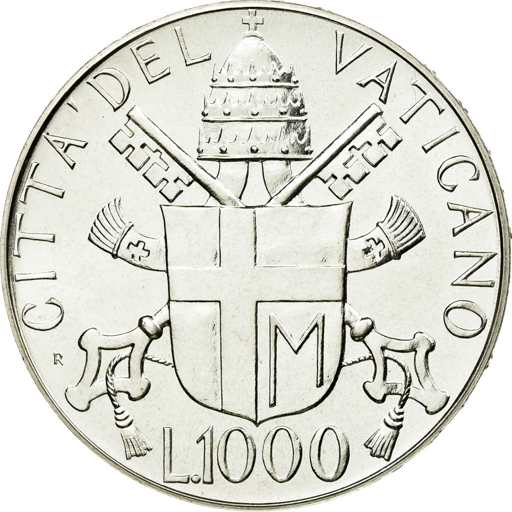 Coin, VATICAN CITY, John Paul II, 1000 Lire, 1988, MS(64), Silver, KM:212