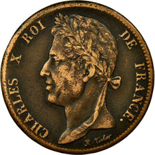 Moneta, Colonie francesi, Charles X, 5 Centimes, 1828, Paris, MB, Bronzo