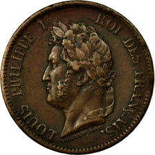 Coin, FRENCH COLONIES, Louis - Philippe, 5 Centimes, 1843, Paris, EF(40-45)