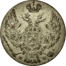 Monnaie, Pologne, Nicholas I, 10 Groszy, 1840, Moneta Wschovensis, TTB+, Argent