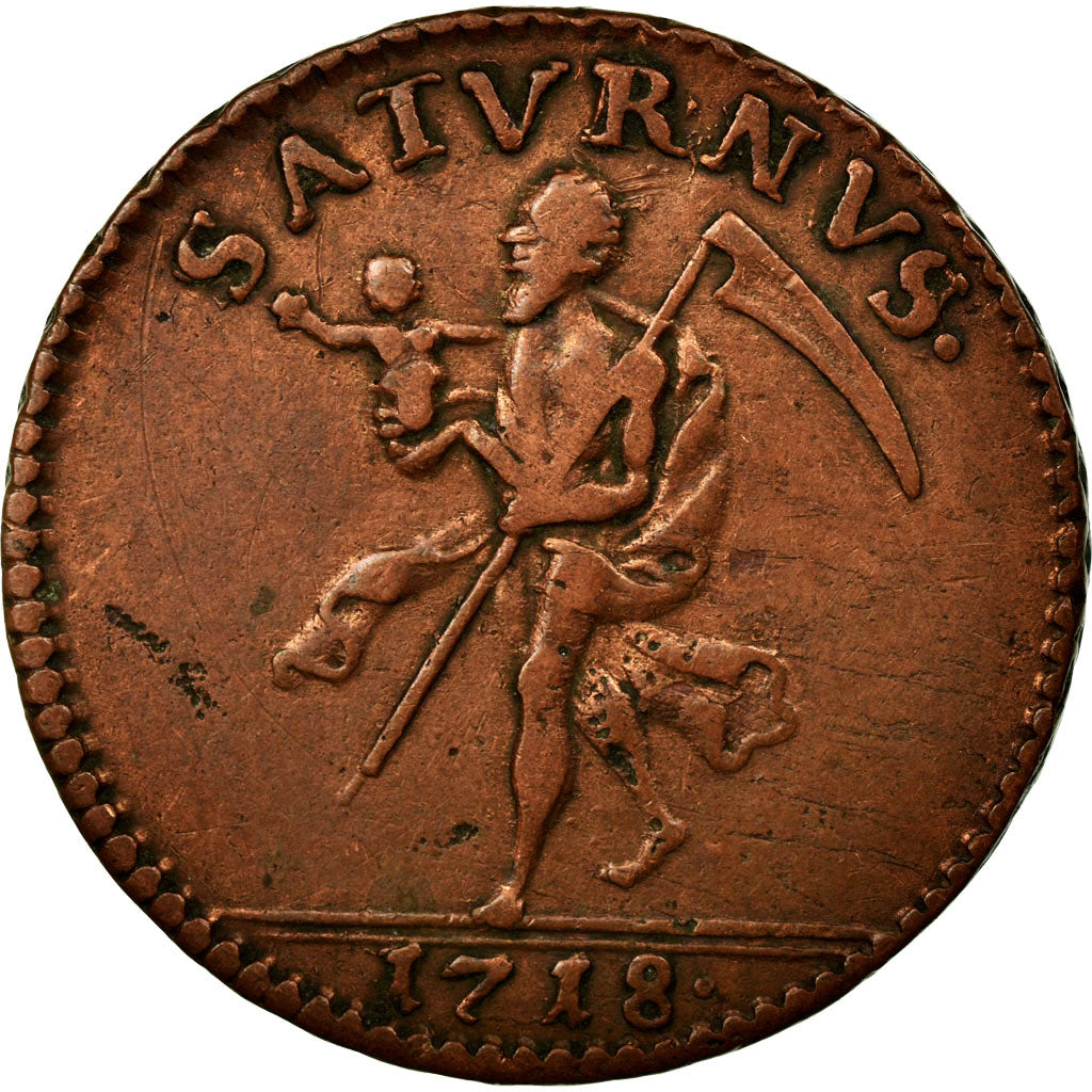 Coin, Sweden, Carl XII, Daler, 1718, EF(40-45), Copper, KM:358