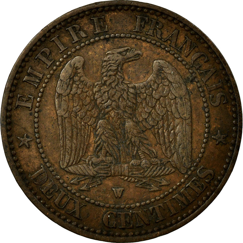 Coin, France, Napoleon III, Napoléon III, 2 Centimes, 1854, Lille, EF(40-45)
