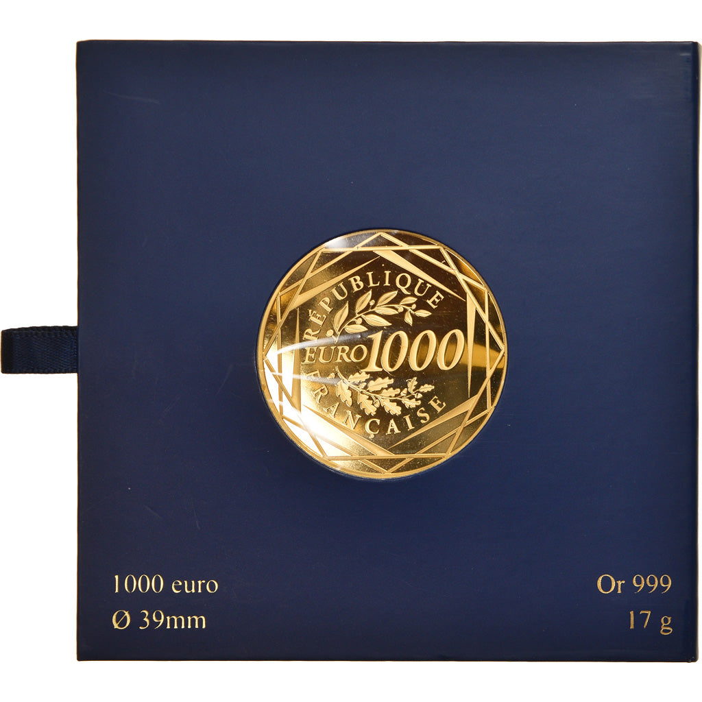 França, 1000 Euro, 2013, Paris, Hercule, MS(65-70), Dourado, Gadoury:EU592