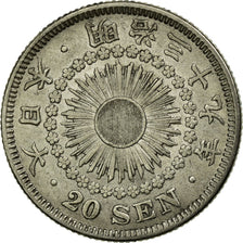 Coin, Japan, Mutsuhito, 20 Sen, Year 39 (1906), AU(50-53), Silver, KM:30