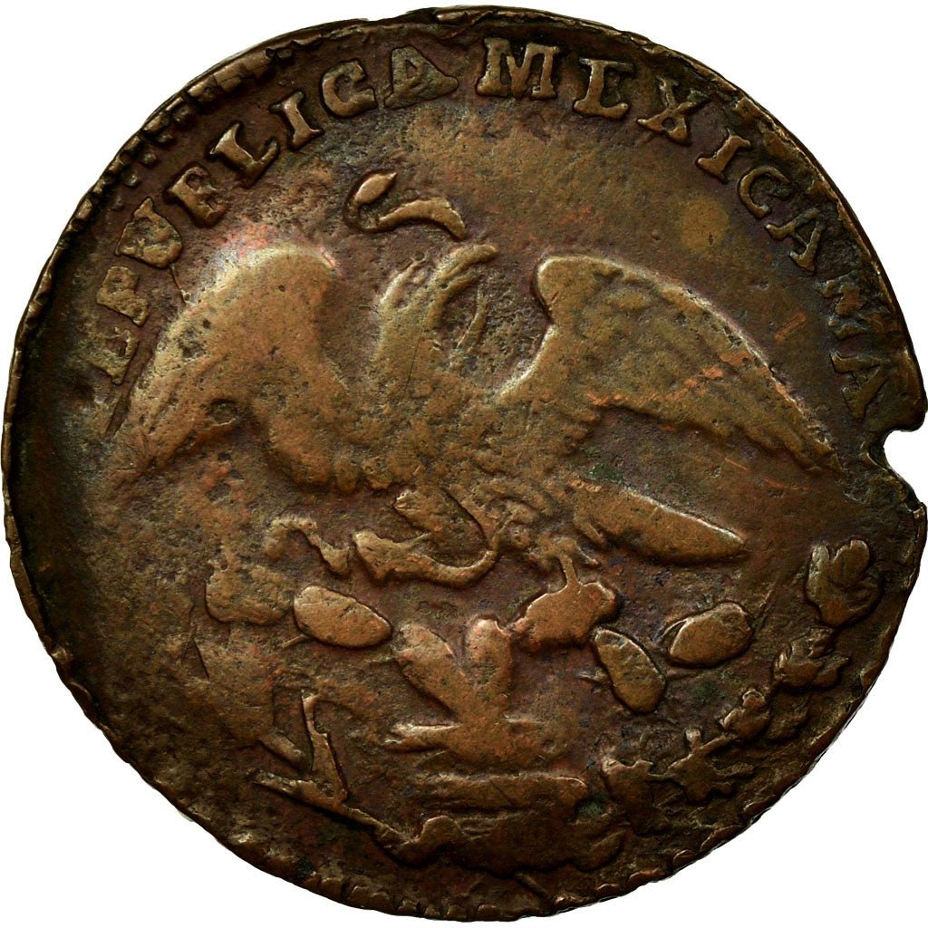 Coin, Mexico, 1/4 Real, Un Quarto/Una Quartilla, 1836, Mexico City, VF(20-25)