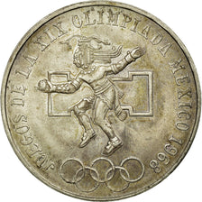 Coin, Mexico, 25 Pesos, 1968, Mexico, AU(55-58), Silver, KM:479.1