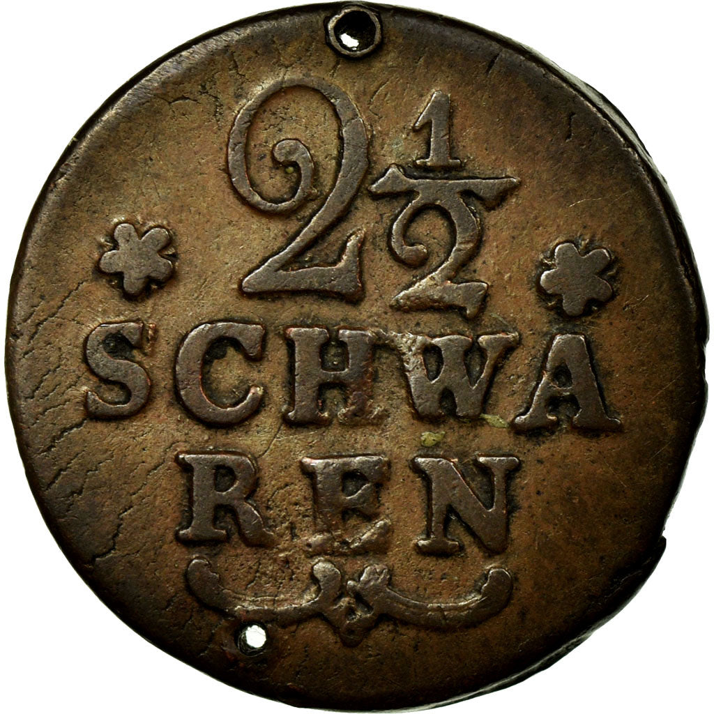 Coin, German States, BREMEN, 2-1/2 Schwaren, 1802, VF(30-35), Copper, KM:220
