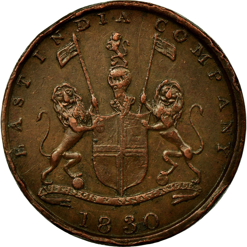 Coin, INDIA-BRITISH, BOMBAY PRESIDENCY, 1/4 Anna, Paisa, 1830, Mumbai