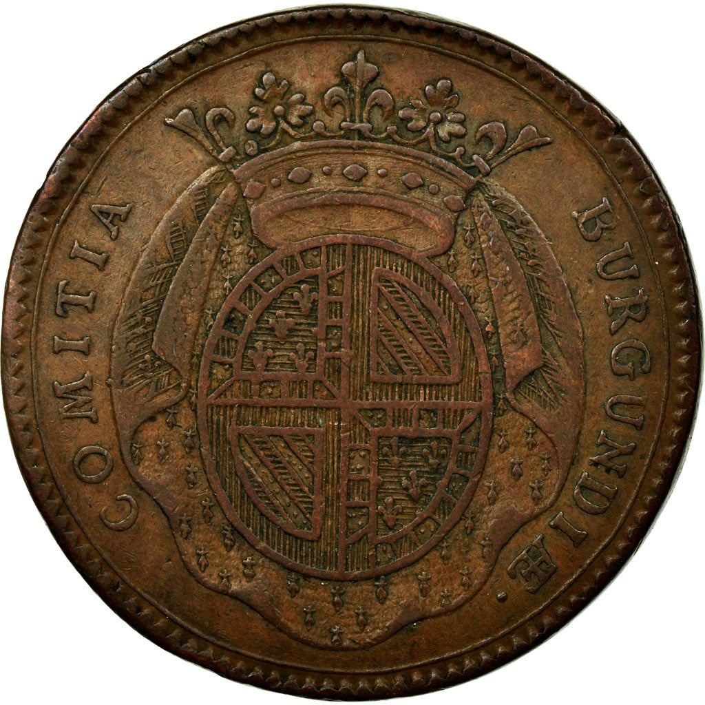 France, Token, Etats de Bourgogne, 1731, EF(40-45), Copper, Feuardent:9841