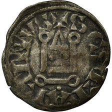 Moneta, Francia, Philip II, Denier Tournois, Saint-Martin de Tours, MB+