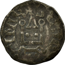Moeda, França, Philip II, Denier Tournois, Saint-Martin de Tours, VF(20-25)