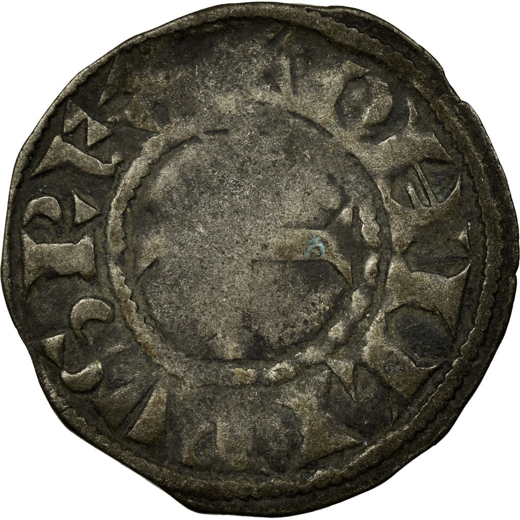 Monnaie, France, Philippe II, Denier Tournois, Saint-Martin de Tours, B+