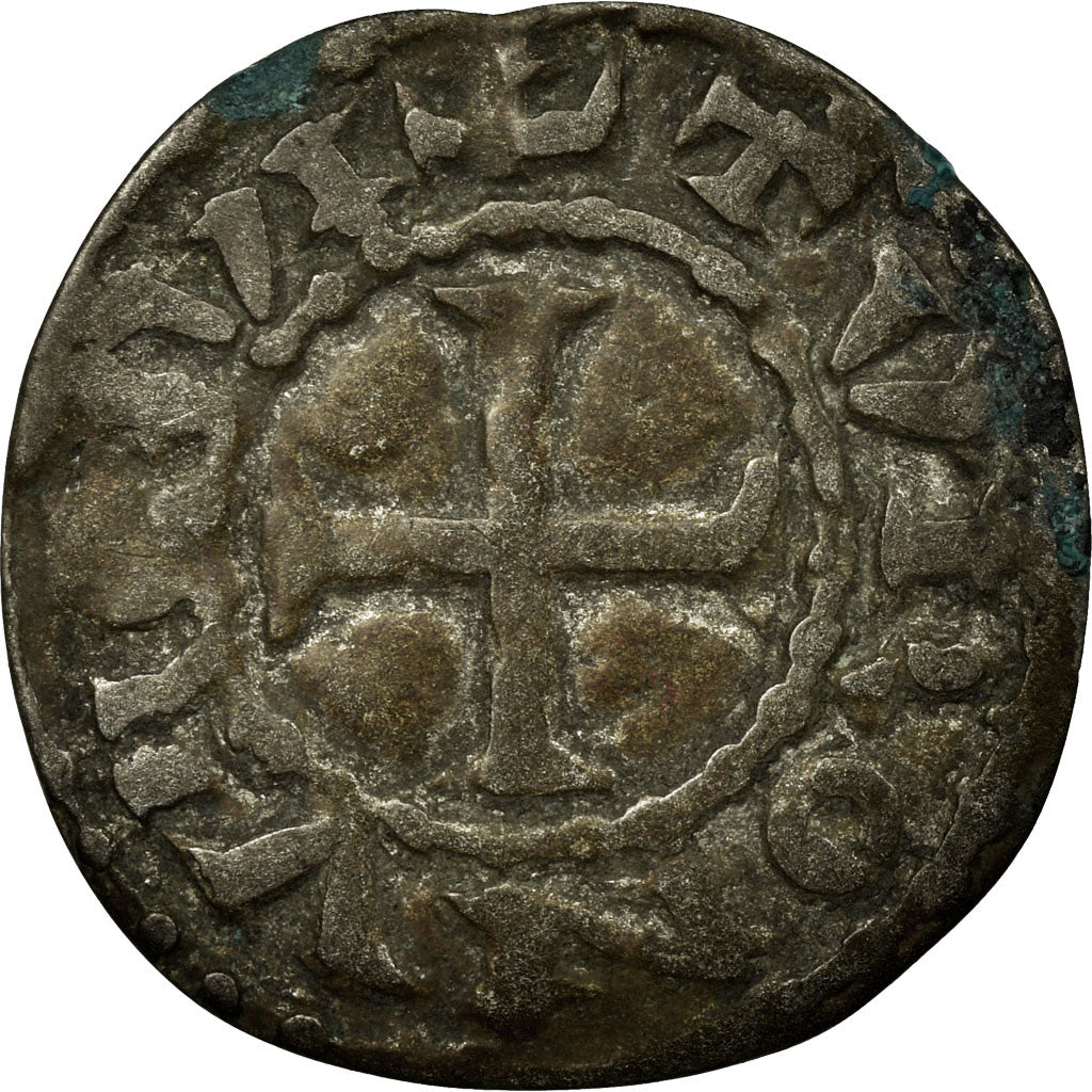 Coin, France, Touraine, Denarius, Saint-Martin de Tours, VF(30-35), Silver