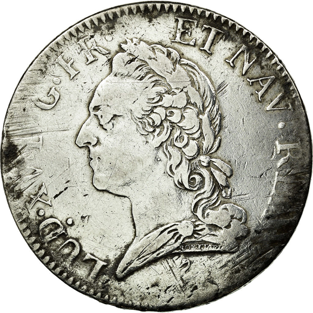 Coin, France, Louis XV, Écu à la vieille tête, 1771, Paris, VF(30-35)