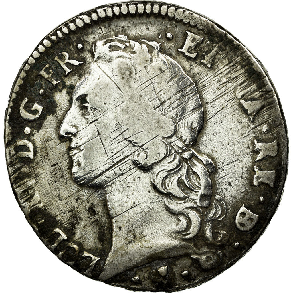 Munten, Frankrijk, Louis XV, Écu de Béarn au bandeau, 1765, Pau, FR, Zilver