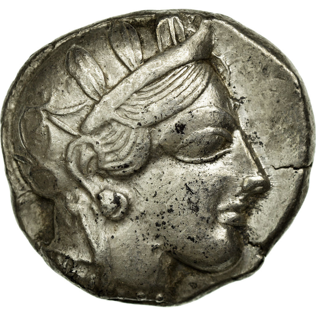 Coin, Attica, Athens, Tetradrachm, Athens, AU(50-53), Silver, SNG Cop:31