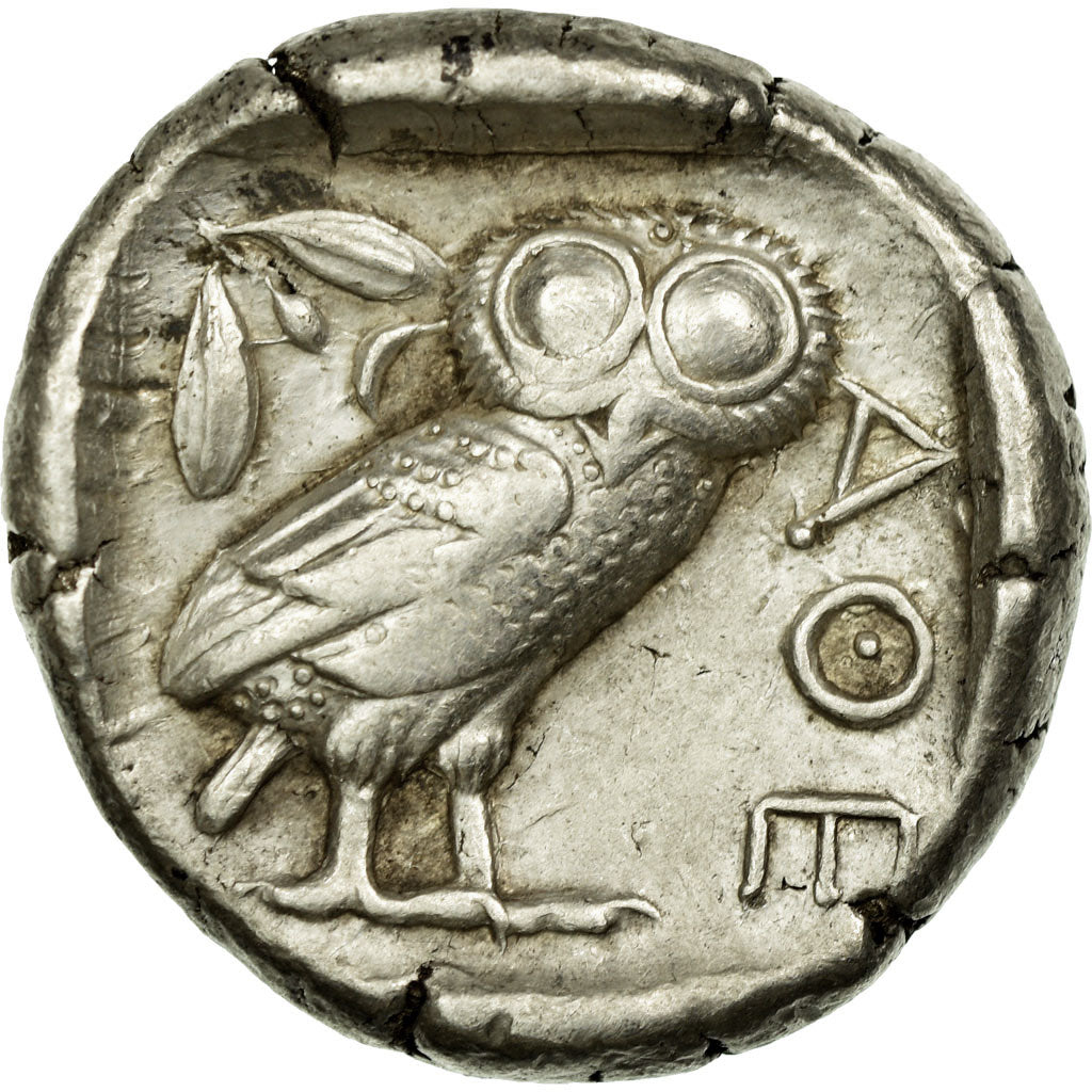 Coin, Attica, Athens, Tetradrachm, Athens, AU(50-53), Silver, SNG Cop:31