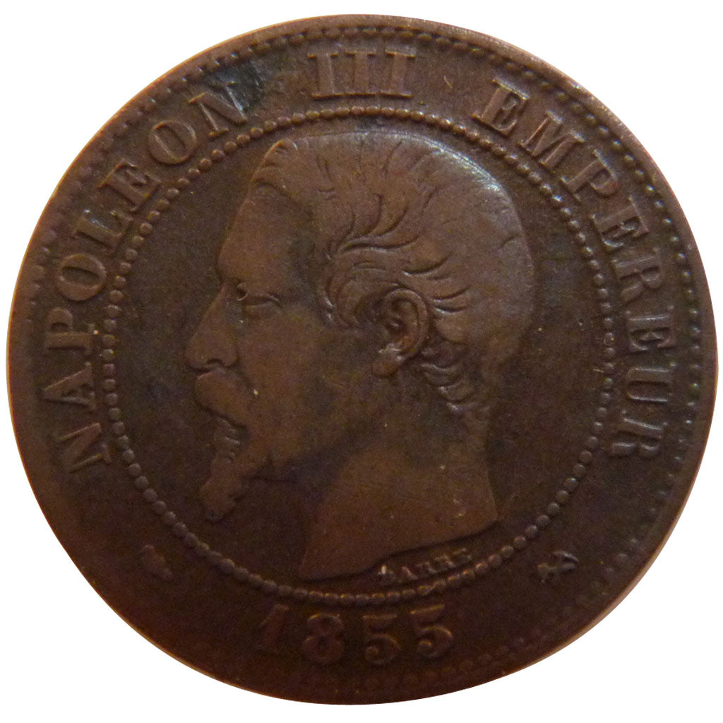 Second Empire, 2 Centimes Napoléon III Tête Nue