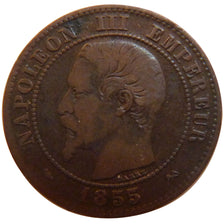 Second Empire, 2 Centimes Napoléon III Tête Nue