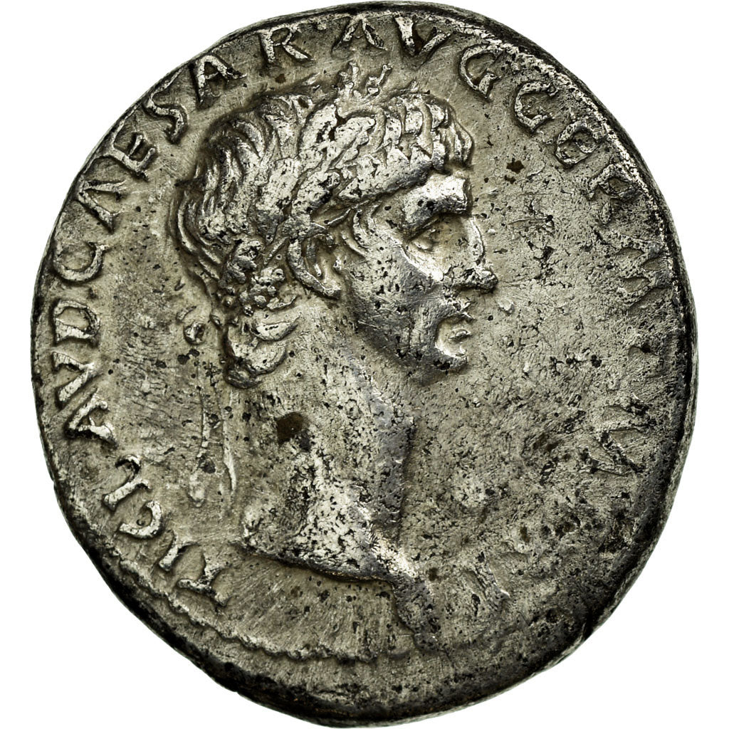 Coin, Claudius, Denarius, 41-42, Lyon - Lugdunum, EF(40-45), Silver, RIC:16