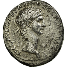 Coin, Claudius, Denarius, 41-42, Lyon - Lugdunum, EF(40-45), Silver, RIC:16