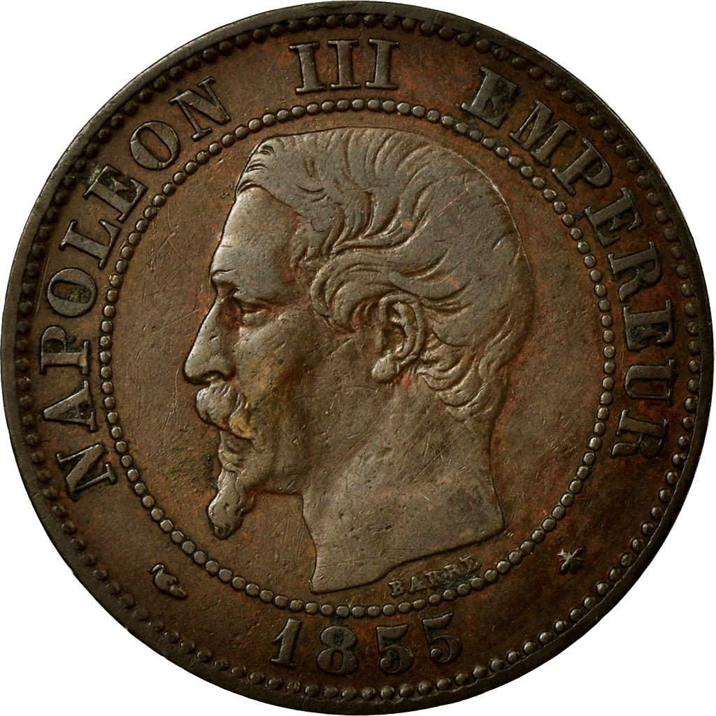 Coin, France, Napoleon III, Napoléon III, 2 Centimes, 1855, Strasbourg