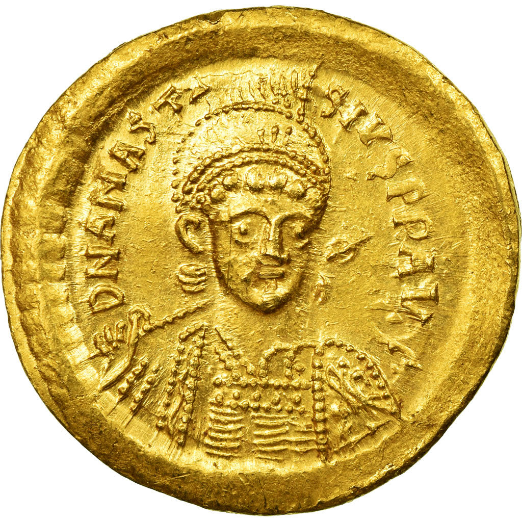 Coin, Anastasius I, Solidus, 498-518, Constantinople, MS(63), Gold, Sear:5