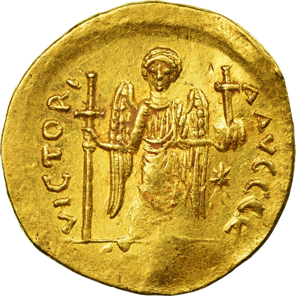 Coin, Justinian I, Solidus, 545-565, Constantinople, EF(40-45), Gold, Sear:140