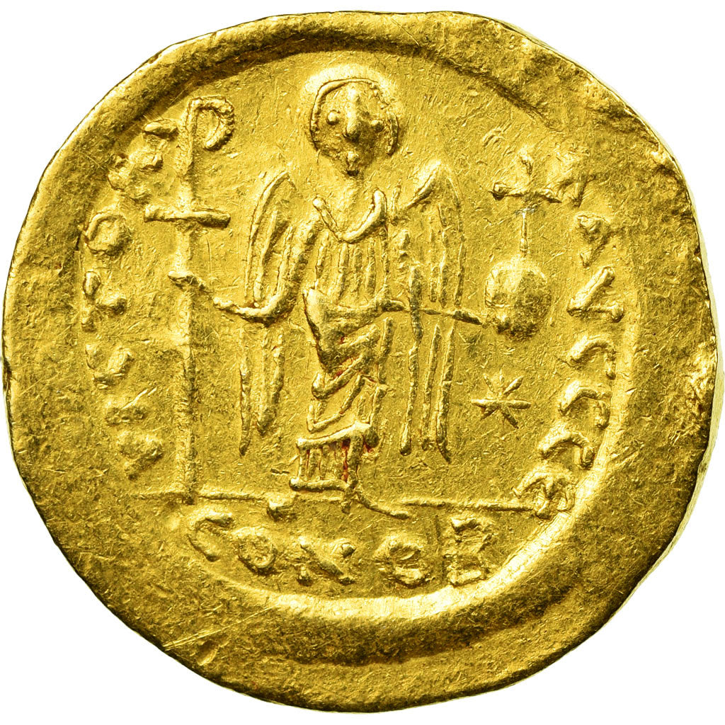 Coin, Justinian I, Solidus, 545-565, Constantinople, EF(40-45), Gold, Sear:140