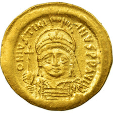 Coin, Justinian I, Solidus, 545-565, Constantinople, AU(50-53), Gold, Sear:140