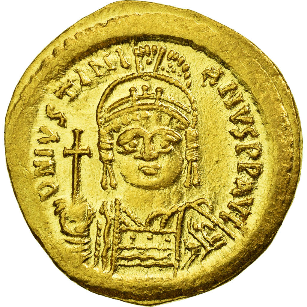 Coin, Justinian I, Solidus, 545-565, Constantinople, MS(63), Gold, Sear:140