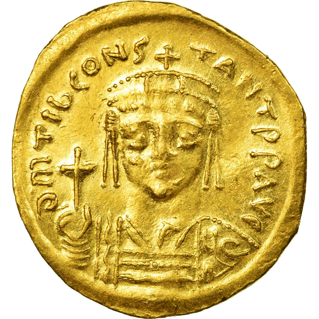 Coin, Tiberius II Constantine, Solidus, 579-582, Constantinople, AU(50-53)