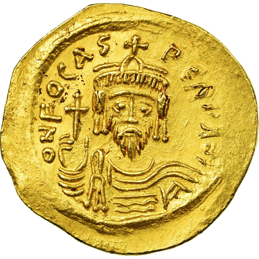 Coin, Phocas, Solidus, 602-603, Constantinople, MS(60-62), Gold, Sear:616