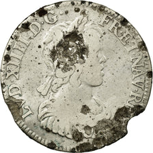 Coin, France, Louis XIV, 1/4 Écu à la mèche courte, 1644, Paris, F(12-15)
