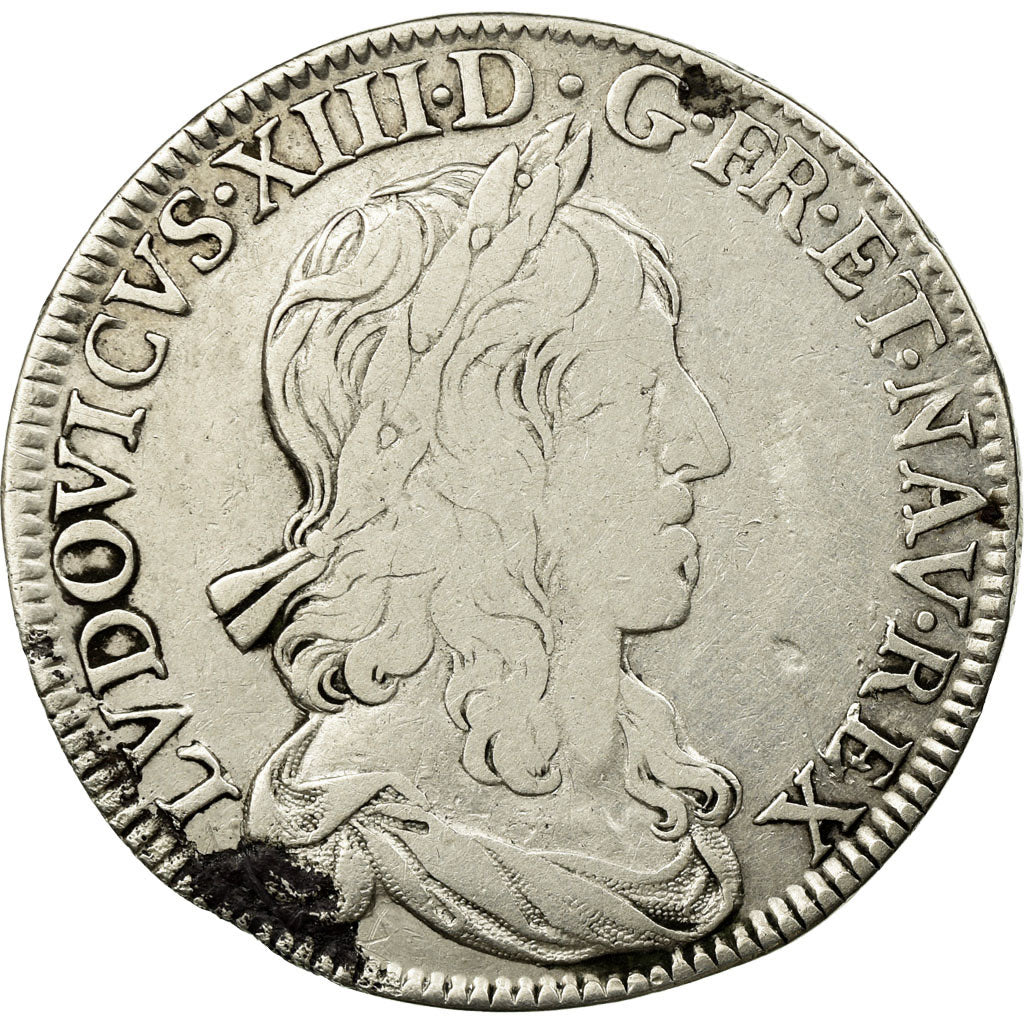 Munten, Frankrijk, Louis XIII, 1/2 Ecu, 1642, Paris, 1er poinçon de Warin, FR