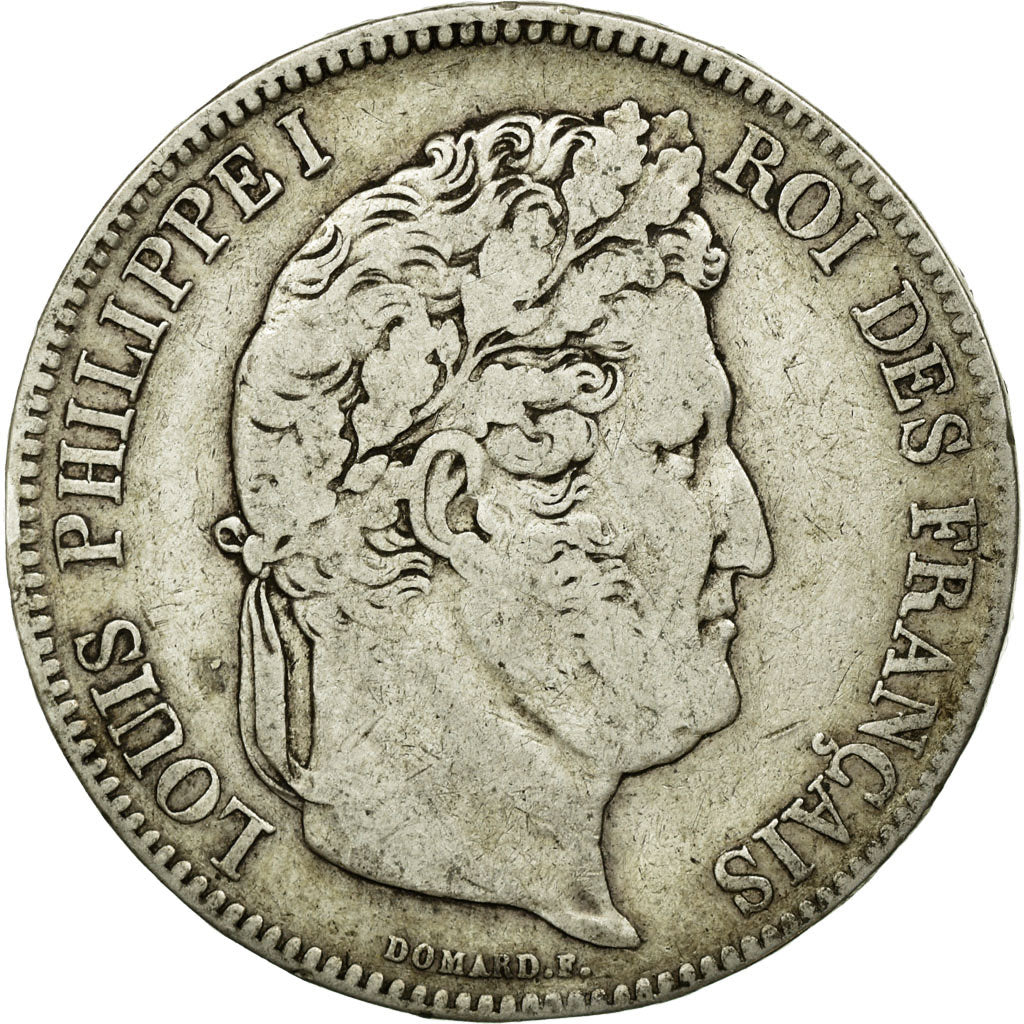Coin, France, Louis-Philippe, 5 Francs, 1834, Lille, VF(20-25), Silver